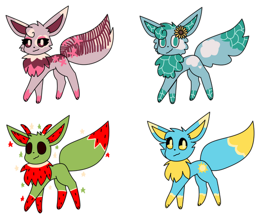 Summer Eevee Designs
